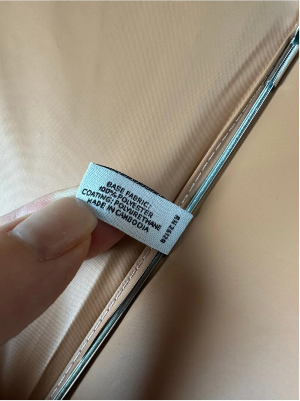 Coach CEF88 Pink Tan Signature UV Mini Umbrella 99% UV Protection Compact - Picture 8 of 9